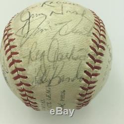 1968 Reggie Jackson Rookie Oakland Athletics A's Team Signed Baseball JSA COA