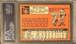1969 Topps Reggie Jackson Signed Rc Rookie Card #260 Psa Dna Authentic Auto