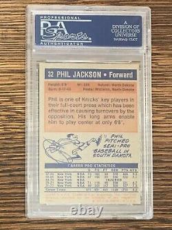 1972 Topps Signed Phil Jackson #32 HOF RC Auto PSA/DNA