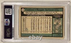 1979 O-Pee-Chee REGGIE JACKSON Signed Baseball Card PSADNA #374 Auto Grade 10