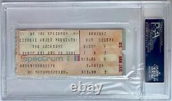1981 Jackson 5, Michael Jackson Signed Autographed Concert Ticket. PSA