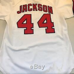 1984 Reggie Jackson California Angels Signed Game Used Jersey 500 HR Season JSA