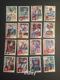 1984 Topps Signed Lot Of 150 Cards Reggie Jackson PSA