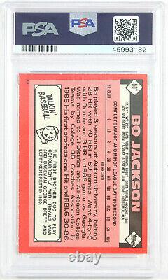 1986 Bo Jackson Rookie Auto Card Rc Traded #50t Psa 10 Auto 10