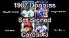 1987 Donruss Baseball Card Set Signed By The Players Group 3 Autograph