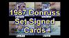 1987 Donruss Baseball Cards Set Signed By The Players Autograph