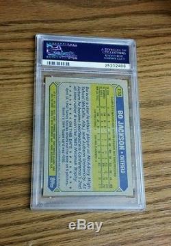 1987 Topps #170 Bo Jackson AUTOGRAPHED Rookie Card! PSA/DNA! Royals