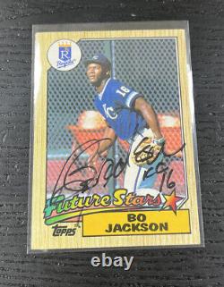 1987 Topps #170 Bo Jackson Rookie RC Future Stars Autograph Auto Signed Royals