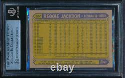 1987 Topps #300 Reggie Jackson signed auto autograph BAS BECKETT authentic 003