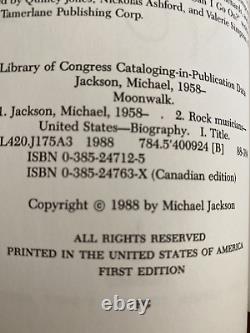 1988 MOONWALK Michael Jackson 1ST RARE AUTO PEN SIGNED HARDCOVER DUST JACKET NEW