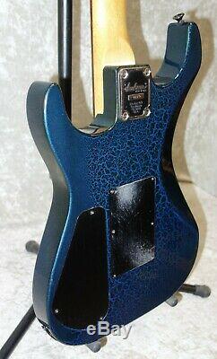 1988 USA Jackson HS Dinky in Crackle Blue signed by Grover Jackson with case