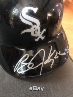 1990 Bo Jackson Hand Signed Chicago White Sox Game Batting Helmet Autograph LOA