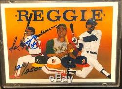 1990 Upper Deck Baseball Heroes Reggie Jackson Signed AUTO 1210/2500 Card #9