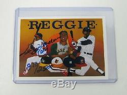 1990 Upper Deck Baseball Heroes Reggie Jackson Signed AUTO 1873/2500 Card #9