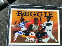 1990 Upper Deck Heroes Reggie Jackson Auto Card #394/2500