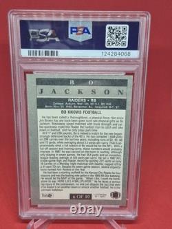 1991 Fleer Pro-Visons Bo Jackson Signed PSA Football Auto Baseball Autograph