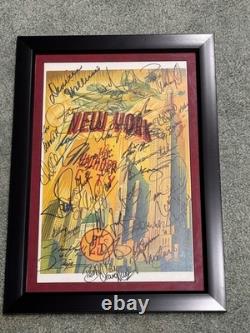 2000 Michael Jackson Whitney Houston Beyonce Signed Music Poster Beckett COA