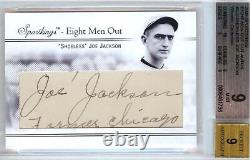 2009 Sportkings Eight Men Out Shoeless Joe Jackson 1/1 Cut Autograph Bgs 9/9