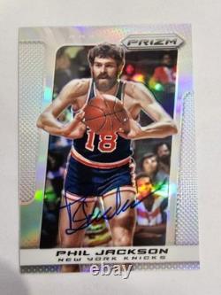 2013-14 Panini Prizm Silver Phil Jackson Signed Autographed JSA Authentic