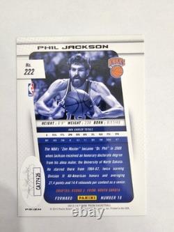 2013-14 Panini Prizm Silver Phil Jackson Signed Autographed JSA Authentic