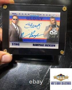 2013 Sting & Rampage Jackson Signed Autographed TriStar Authenticated Card