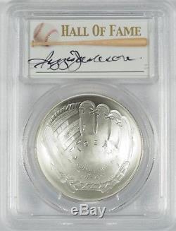 2014-P Baseball HOF Silver $1 - PCGS MS69 - Hand Signed By Reggie Jackson