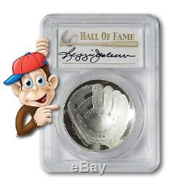 2014-P Baseball HOF Silver $1 - PCGS PR69 - Hand Signed By Reggie Jackson