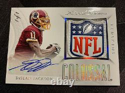 2015 National Treasures DeSean Jackson game worn NFL shield auto autograph #1/1
