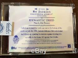 2015 Topps Dynasty Bo Jackson Angels 3-Color Patch Signed AUTO /10 MLB