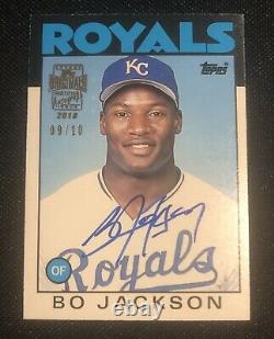 2016 Topps Archives BO JACKSON RC AUTO /10 Rookie Autograph XRC 1986 Traded SP