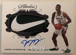 2018 Flawless Jaren Jackson Jr Auto RC Nike Swoosh Logo RPA 1/1 HOT