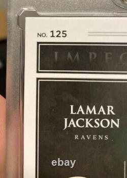 2018 Impeccable Elegance Lamar Jackson Rookie Auto Patch 03/15
