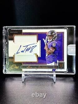 2018 Panini One Lamar Jackson 1/1 Rookie Patch Auto RPA RC 1 of 1