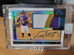 2018 Panini One Lamar Jackson RPA RC ONE OF ONE Card Ravens # 8/35 JERSEY #