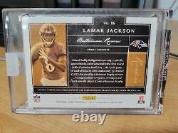 2018 Panini One Lamar Jackson RPA RC ONE OF ONE Card Ravens # 8/35 JERSEY #