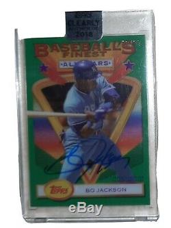 2018 Topps Clearly Authentic 1993 Finest Bo Jackson Signed Autograph Auto 18/30
