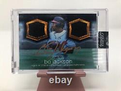 2018 Topps Dynasty Autographed Dual Relic Card Bo Jackson California Angels 3/5