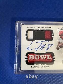 2020 Flawless Lamar Jackson Auto Bowl Patch 1/1 Louisville Ravens One Of One