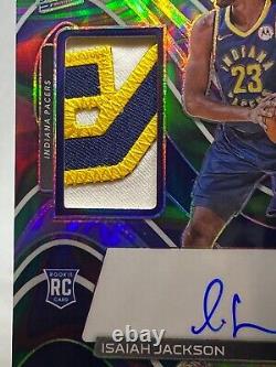 2021-22 Spectra Rookie Jersey Autographs ISAIAH JACKSON Marble 5/5 SSP RPA
