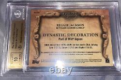 2021 REGGIE JACKSON TOPPS DYNASTY JPA /10 Angels Autograph On Card BGS 9.5! HOF