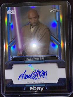2021 Star Wars Topps Chrome Legacy Samuel L Jackson As Mace Windu Auto Autograph
