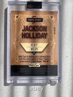 2023 Jackson Holliday Autographed Aces Wild numbered 2/2