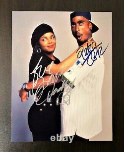 2Pac Tupac Shakur & Janet Jackson Signed Certified Photo Autograph Signature