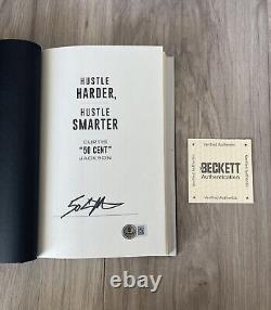 50 Cent Signed Autographed Hustle Harder Book RAP RARE Jackson BECKETT QR COA