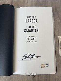 50 Cent Signed Autographed Hustle Harder Book RAP RARE Jackson BECKETT QR COA