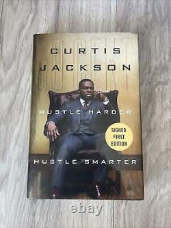 50 Cent Signed Autographed Hustle Harder Book RAP RARE Jackson BECKETT QR COA