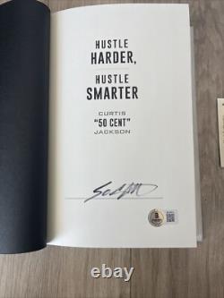 50 Cent Signed Autographed Hustle Harder Book RAP RARE Jackson BECKETT QR COA 1