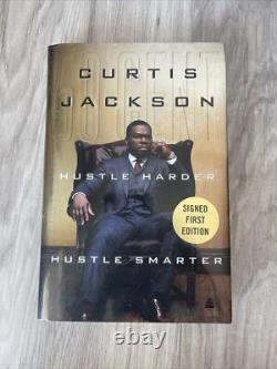 50 Cent Signed Autographed Hustle Harder Book RAP RARE Jackson BECKETT QR COA 1