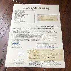 ANDREW JACKSON JSA LOA Autograph Cut Signature Signed As President
