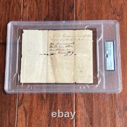 ANDREW JACKSON PSA Autograph HANDWRITTEN NOTE Signed AS PRESIDENT